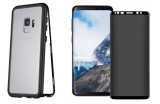 Cumpara ieftin Husa Samsung Galaxy S9 Magnetica cu spate din sticla securizata si folie privacy pentru ecran, MyStyle Perfect Fit