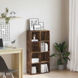 vidaXL Bibliotecă/dulap, stejar fumuriu, 66x30x130 cm, lemn prelucrat 815249