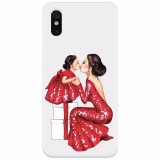 Husa silicon pentru Xiaomi Mi 8 Pro, Double Red Dress