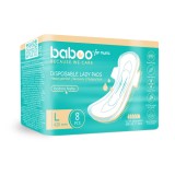 Absorbante Postnatale De Unica Folosinta Baboo-8 bucati, Marime L 425 mm