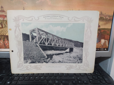 Calea ferată Targu Ocna Palanca, Podul peste r&amp;acirc;ul Ciobănașu de 55 m..., 1903 201 foto