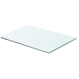 vidaXL Raft din sticlă transparentă, 50 x 30 cm