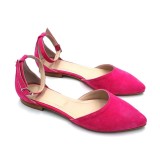 Cumpara ieftin Balerini dama din piele intoarsa Fucsia Lara, 40