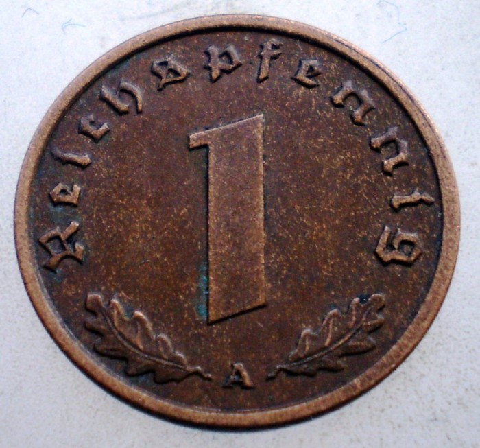 2.742 GERMANIA 1 REICHSPFENNIG 1938 A