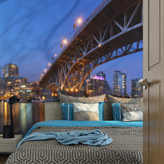 Fototapet vlies - Granville Bridge Vancouver Canada - 350 x 270 cm foto