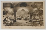 BAILE LIPOVA , TERASA RESTAURANTULUI , CARTE POSTALA ILUSTRATA , 1929