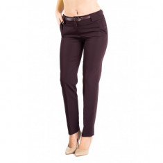 Pantaloni Dama Office Grena Sienna -Premium foto