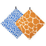 Cumpara ieftin KLRK Home Wild Color Leopard&amp;Giraffe scutece textile 96x96 cm 2 buc