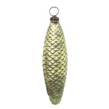 Cumpara ieftin Set 2 globuri brad Craciun sticla verde 7x5x23 cm
