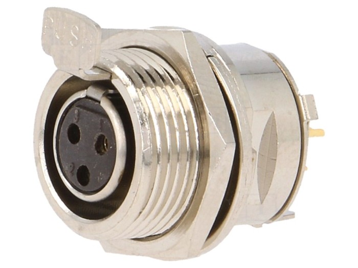 Conector XLR mini mamă 3 pini 5A