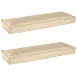 Set de perne pentru palet 2 pcs Bej 120 x 40 x 8 cm