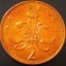 Moneda 2 (TW0) NEW PENCE- ANGLIA / MAREA BRITANIE, anul 1975 *cod 822 A = A.UNC