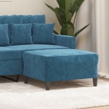 VidaXL Taburet, albastru, 70x55x41 cm, catifea