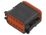 Conector cablu-cablu mufă mamă DT06-12SB DEUTSCH IP68 12 pini verde
