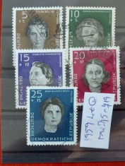 TS21 - Timbre serie DDR - 1959 Mi715-719