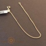Bratara placata cu aur 18K, 18 cm, model fin si clasic