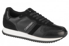 Pantofi pentru adidași Calvin Klein Low Top Lace Up Lth HM0HM00287-BAX negru foto