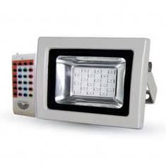 Proiector LED, 10 W, senzor de lumina, alb foto