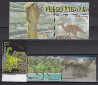 Spania - DINOZAURI - Nominal 8,00 Eur.- MNH foto