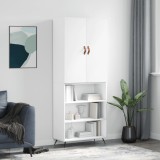 VidaXL Dulap &icirc;nalt, alb, 69,5x34x180 cm, lemn compozit