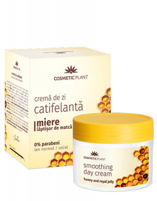 Crema catifelanta de zi cu miere si laptisor de matca, 50ml, Cosmetic Plant foto