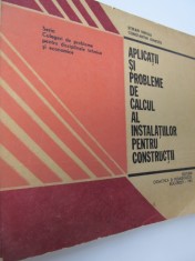 Aplicatii si probleme de calcul al instalatiilor pentru constructii - S. Vintila