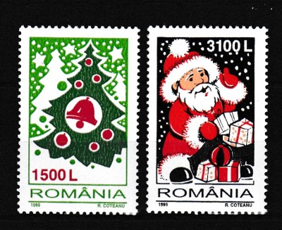 ROMANIA 1999 LP 1496 CRACIUNUL SERIE MNH foto