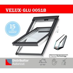 Fereastra mansarda VELUX GLU 0051B poliuretan, 2 sticle, maner jos