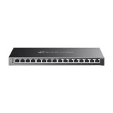 Switch 8 porturi RJ45 Gigabit PoE, 8 x RJ45 Gigabit, Buget PoE 120W, Management - TP-Link Omada SG2016P