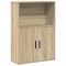 vidaXL Bibliotecă, stejar sonoma, 60x24x85 cm, lemn prelucrat 860411