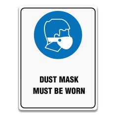DUST MASK MUST BE WORN SIGN foto