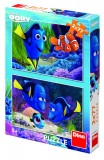 Puzzle 2 in 1 - Gasirea lui Dory - 77 piese, Dino