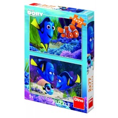 Puzzle 2 in 1 - Gasirea lui Dory - 77 piese