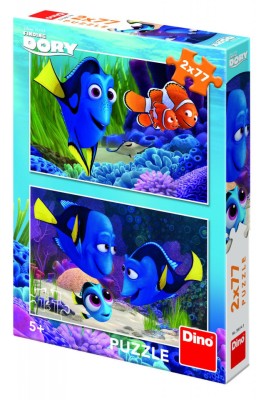 Puzzle 2 in 1 - Gasirea lui Dory - 77 piese foto