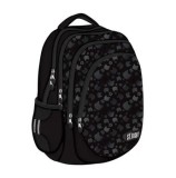 Ghiozdan St.Right BP06, colectia Black Cats, 42 x 31 x 22 cm, 4 compartimente