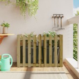 vidaXL Pat &icirc;nălțat grădină design gard 100x50x70 cm lemn impregnat pin
