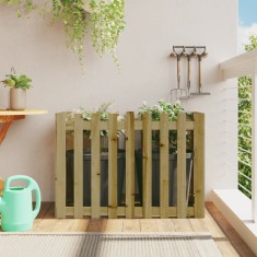 vidaXL Pat &icirc;nălțat grădină design gard 100x50x70 cm lemn impregnat pin