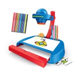 Set Proiector pentru desen, cu plansa de lucru , 3 discuri cu imagini , foi de hartie , carioci colorate, ATS