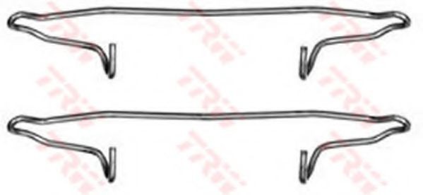 Set accesorii, placute frana AUDI A4 Cabriolet (8H7, B6, 8HE, B7) (2002 - 2009) TRW PFK300