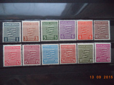 1946 Germania ( Zona sovietica ) Mi 73 - 84 Serie completa cu guma si sarniera* foto