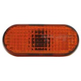 Lampa semnalizare laterala VW Passat B4 10.1993-10.1996; Polo 6N/6KV 11.1995-1997; partea Stanga, Dreapta oval, portocaliu, fara suport bec, TYC