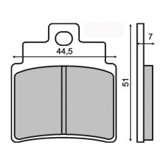 Placute frana Kymco Grand Dink 250 01-04 Cod Produs: MX_NEW 225100500RM