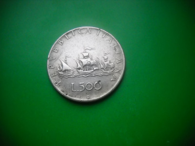 HOPCT ITALIA 500 LIRE 1958 [ 3 ] -ARGINT foto