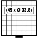 Tava pentru monede BEBA-Mini pentru 49 monede de 33.8mm