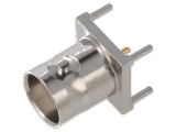 Conector BNC soclu mamă 50&Omega; THT pentru PCB