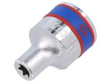Cap tubulară E8 1/2&quot; 37mm oţel crom-vanadium scurtă