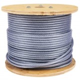 Tambur cablu otel zincat Micul Fermier, plastifiat, diametru 4-5.5mm, lungime 100m