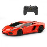 Masinuta cu telecomanda Rastar Lamborghini Aventador LP700 RC, Portocaliu, 1:24