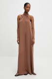 Answear Lab rochie culoarea maro, maxi, oversize