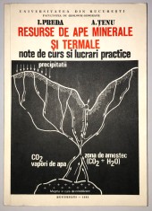 TIRAJ 539! RESURSE naturale DE APE minerale si termale, apa minerala si termala din Romania, I Preda, A Tenu, geologie, geografie, chimia apei,izvoare